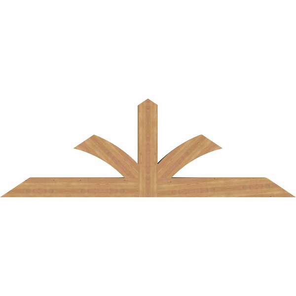 Ekena Millwork Richland Smooth Timber Gable Bracket, Western Red Cedar, 84"W x 28"H x 5 1/2"D x 5 1/2"F, 8/12 Pitch GBW084X28X0606RIC00SWR - main